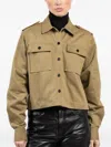 Arlo Mott Flap-pocket Jacket In Brown