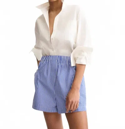 Arlo Mott Laight Shorts In Blue Stripe