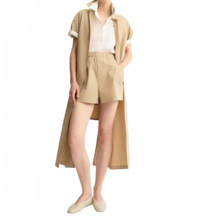Arlo Mott Laight Shorts In Khaki In Nude