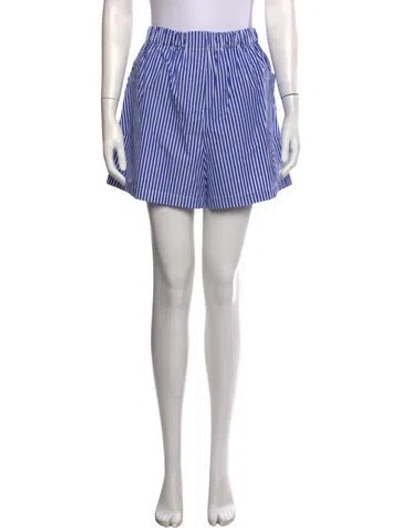 Pre-owned Arlo Mott Striped Mini Shorts In Multicolor