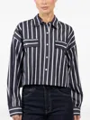 Arlo Mott Striped Shirt In Blue