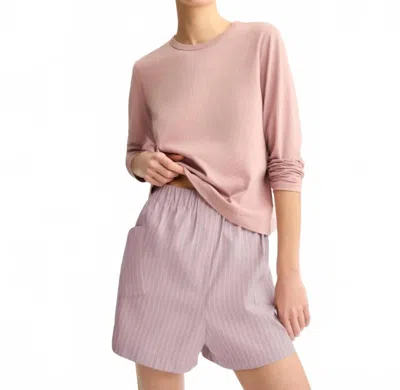 Arlo Mott Sullivan Long Sleeve Tee In Dusty Rose In Multi