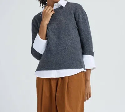 Arlo Mott Warren Crew Neck Sweater In Grey In Gray