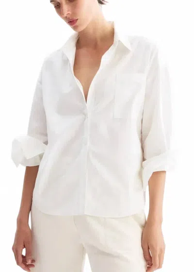 Arlo Mott Watts Side Button Shirt In White