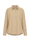 Arlo Mott Watts Button Shirt In Khaki In Brown