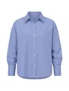 Arlo Mott Watts Stripe-pattern Shirt In Blue