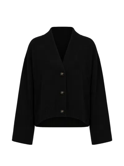 Arlo Mott Wooster V-neck Cardigan In Black