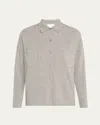 Arlotta Cashmere Button-down Cashmere Shirt In Flannel Grey