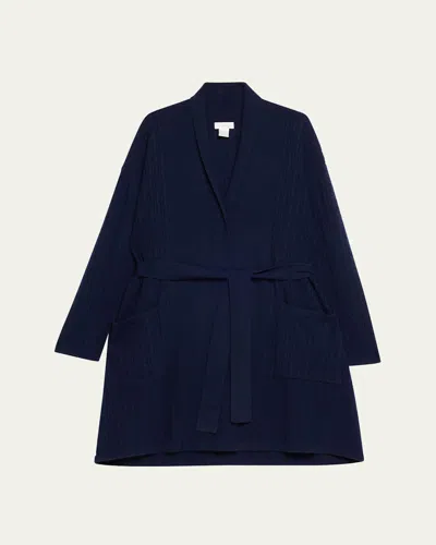 Arlotta Cashmere Cashmere Baby Cable-knit Wrap Robe