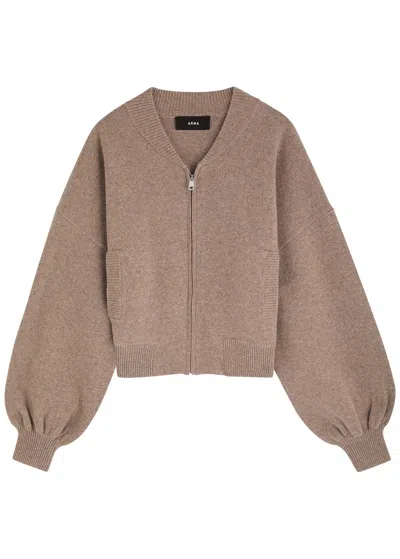 Arma Adriana Cashmere Cardigan In Taupe