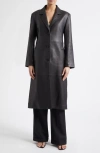 Arma Aisa Leather Coat In Black