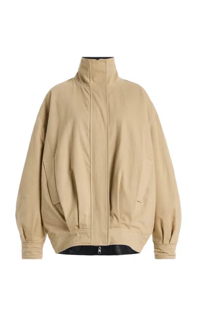 Arma Aleria Reversible Leather Jacket In Neutral