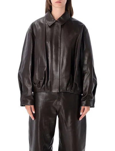 ARMA ARMA ARMA MELIS LEATHER BOMBER JACKET
