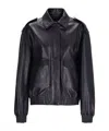 Arma Flap-pocket Leather Jacket In Black