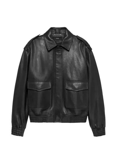 Arma Astra Leather Jacket In Black