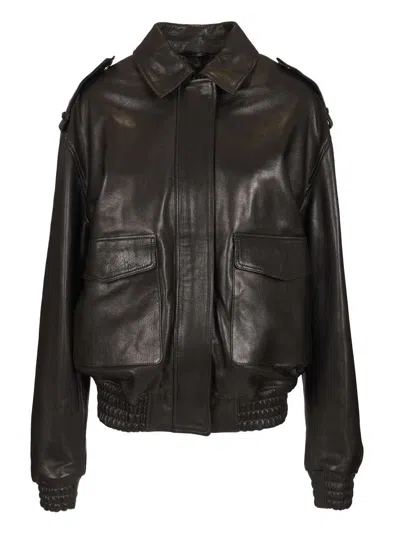 Arma Astral Leather Jacket Jackets Black In Brown