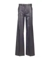 Arma Leather June Wide Leg Trouser In Black