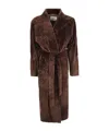 Arma Belted Coat In Brown