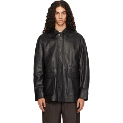 Arma Black Mavis Leather Jacket