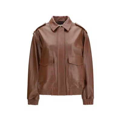 Arma Brown Lamb Ovis Aries Aries Full-length Jacket In Multi