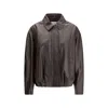 Arma Melis Lambskin Leather Bomber Jacket