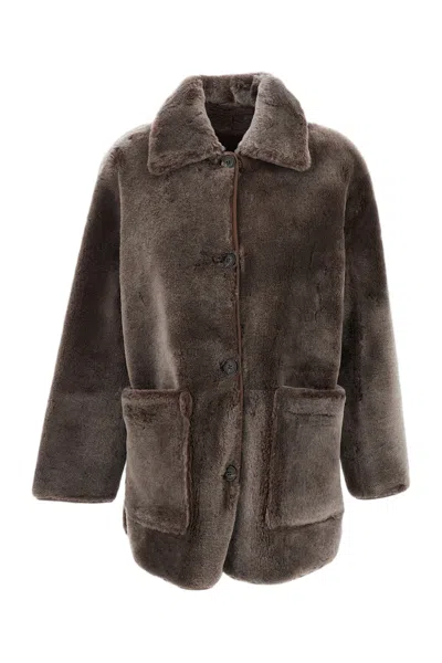 Arma Brown Nicola Shearling Reversible Jacket