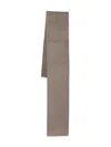 Arma Brushed-texture Scarf In Gray