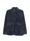 Arma Button-up Jacket In Blue