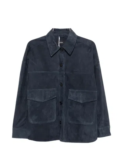Arma Button-up Jacket In Blue