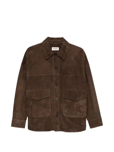 Arma Geknöpfter Mantel In Brown