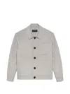 Arma Button-up Jacket In Gray