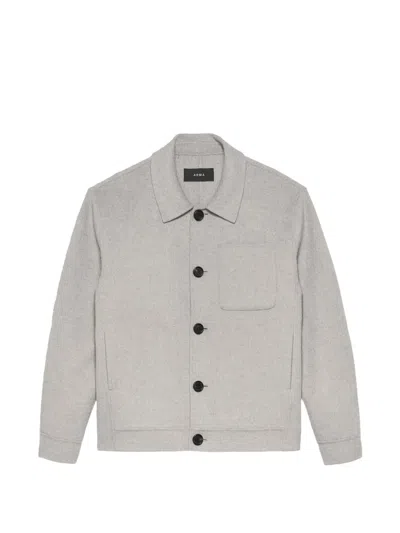Arma Button-up Jacket In Gray