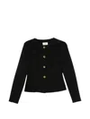 Arma Button-up Wool Jacket In Black