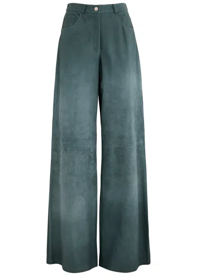 ARMA ARMA CATANIA DEGRADÉ WIDE-LEG SUEDE TROUSERS