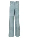 Arma Catania Suede Trousers In Blue