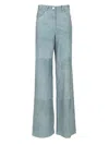 Arma Catania Suede Trousers In Blue