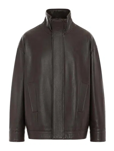 Arma Chaqueta De Cuero - Marrón In Brown