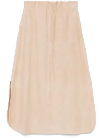 Arma Cinza Midi Skirt In Neutrals