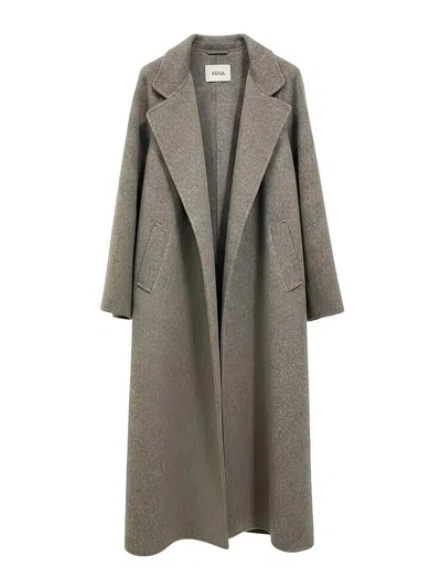 Arma Coat Nouk In Wool In Gray