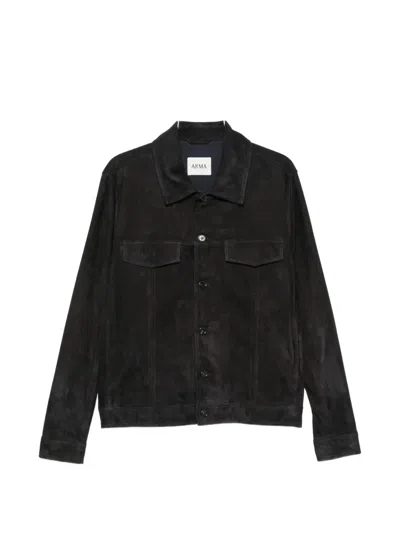 Arma Daniel Suede Jacket In Black
