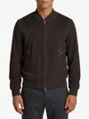 Arma Didier Suede Bomber Jacket In Brown