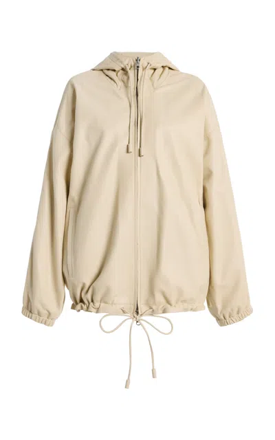 Arma Doris Reversible Leather Jacket In Neutral