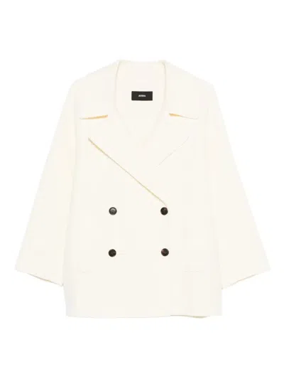 Arma Double-breasted Buttoned Jacket In Neutral