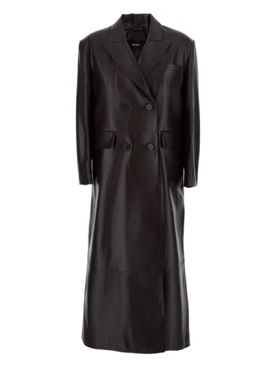 ARMA DOUBLE-BREASTED FLAP-POCKETS COAT
