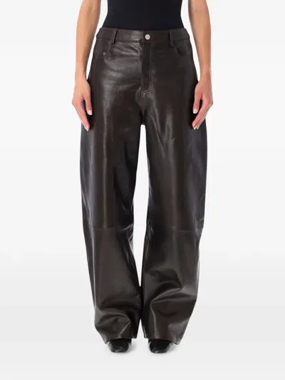 Arma Coffee Bean-print Trousers For Women In Brown