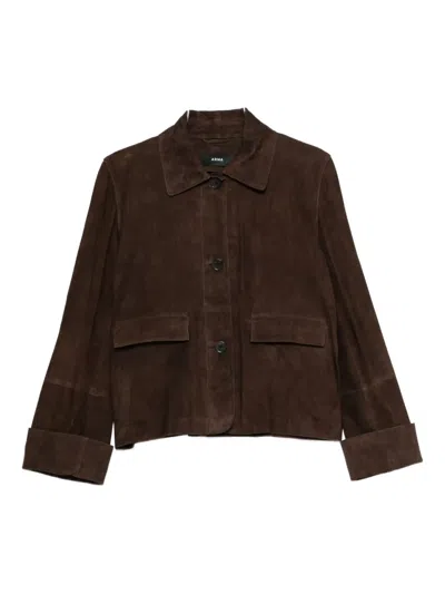 Arma Ella Jacke Aus Wildleder In Brown