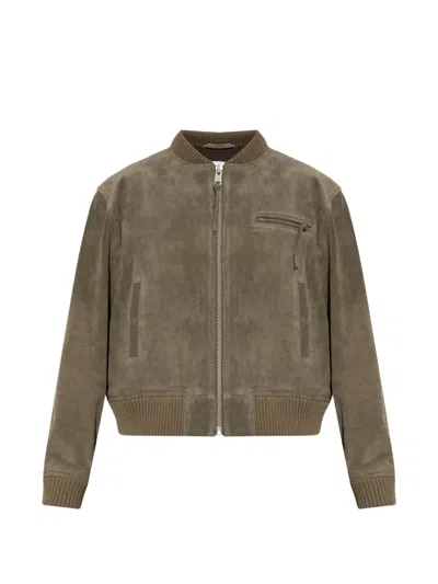 Arma Elysia Leather Jacket In Brown