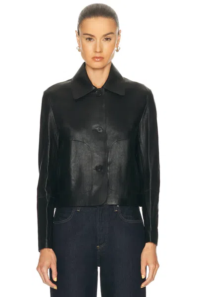 Arma Emy Butter Leather Jacket In Black