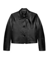 Arma Emy Lamb Leather Jacket In Black