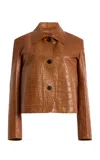 Arma Emy Leather Jacket In Brown